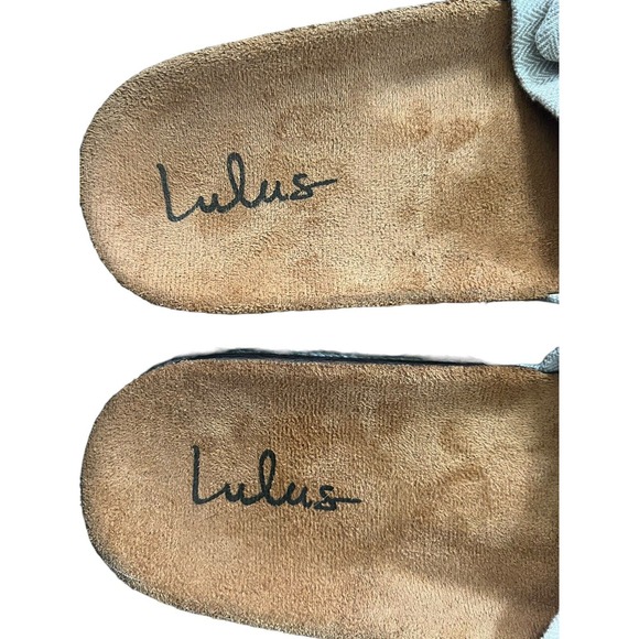 Lulus Womens Hellena Beige Knotted Slide Sandals, Size 8 - Picture 11 of 12